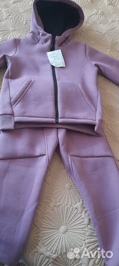 Костюм(толстовка для девочки теплый футер 110-60