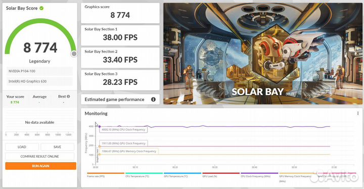 Видеокарта 104-100 (аналог 1070 gtx) для майнинга