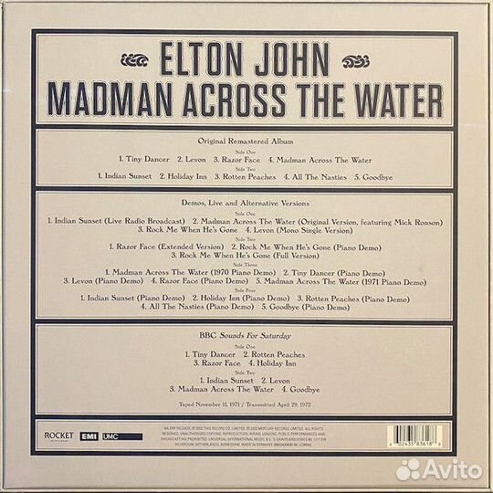 Elton John (geb. 1947): Madman Across The Water