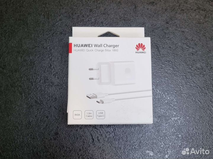 Блок питания Huawei 18w + кабель Type-C