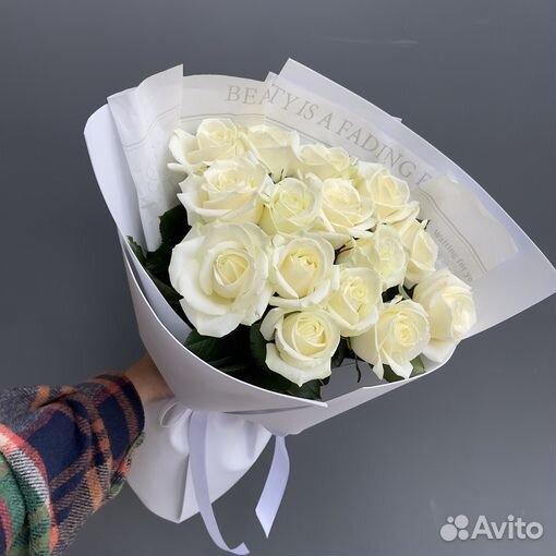 Букет белых роз