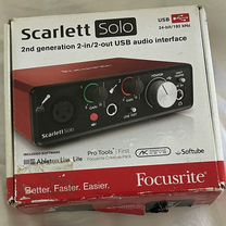 Звуковая карта focusrite scarlett solo 2nd gen