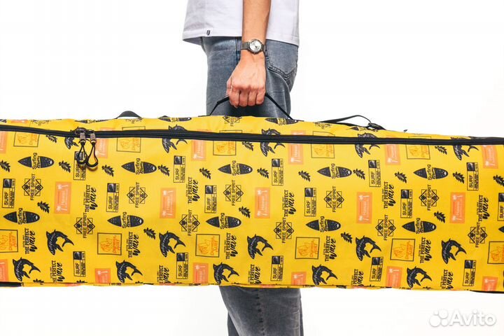 Чехол для сноуборда 165 см (акулы)