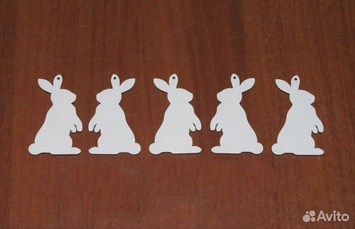 Набор украшений игрушки зайцы кролики
