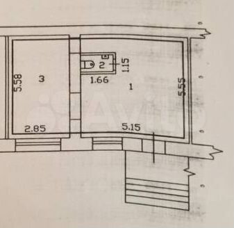 Помещение с арендатором, 44 м²