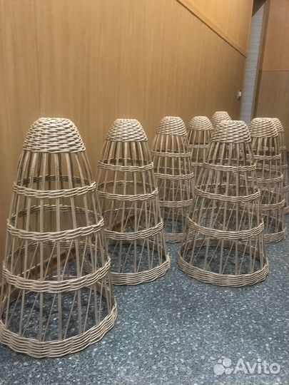 Абажур плетеный