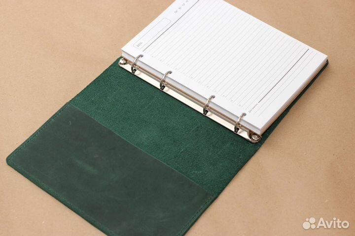 Ежедневник А5 на кольцах. Ручная работа