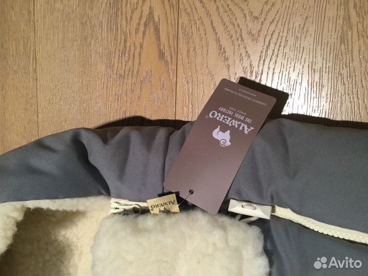 Зимний конверт новый на овчине для малыша Alwero