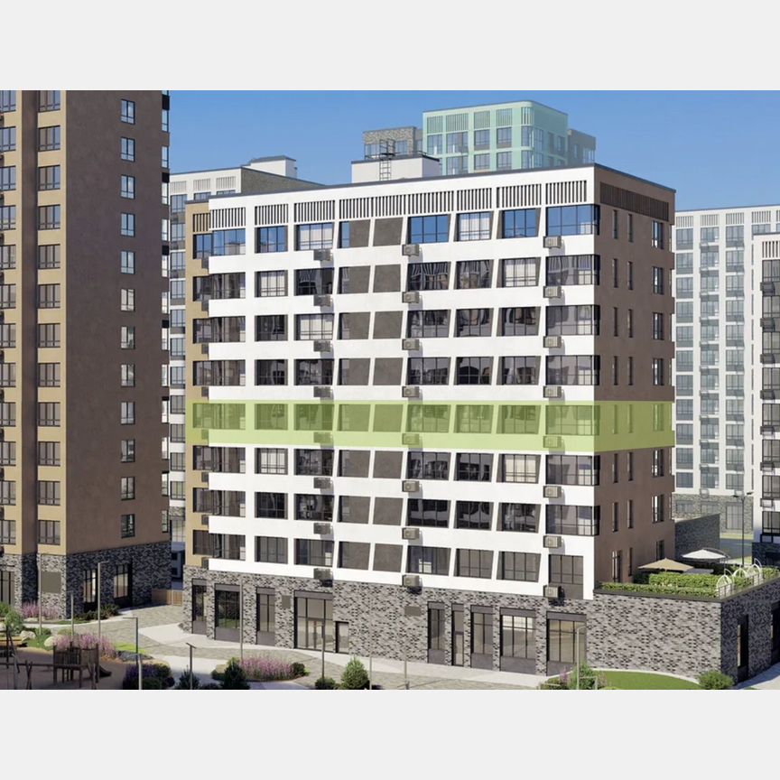 3-к. квартира, 60,1 м², 5/9 эт.