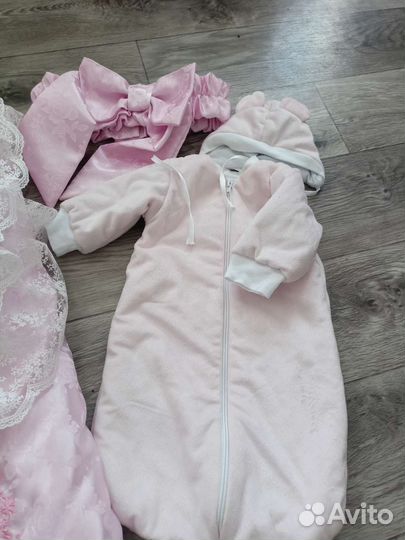 Конверт на выписку для девочки весна