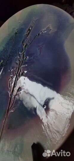 Тарелка керамическая ручной работы