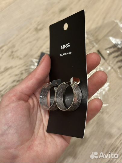 Серьги Mango новые бижутерия
