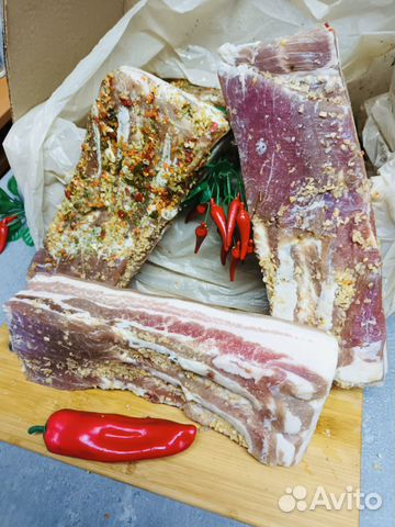 Грудинка соленая домашняя