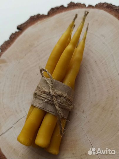 Свеча маканая из натурального пчелиного воска
