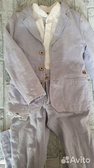Льняной костюм для мальчика