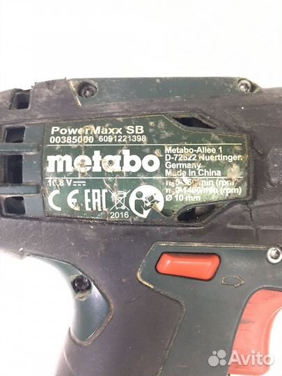 Шуруповерт metabo powermaxx bs 10.8 (р210)