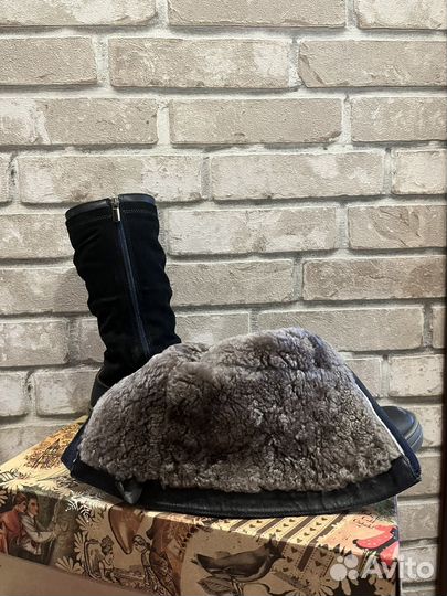 Натуральные зимние сапоги для девочки бренд Лель