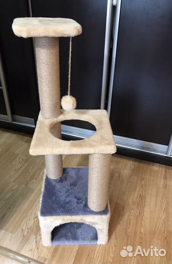 Когтеточка домик для кошки новый