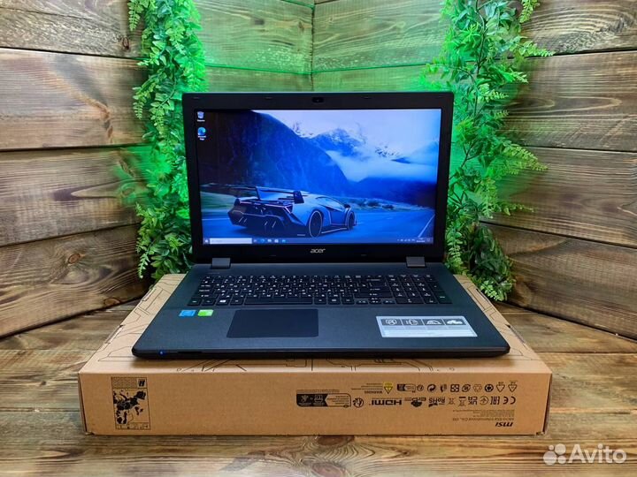 Игровой ноутбук 17.3 Acer: 4 ядра/GeForce/8gb/SSD