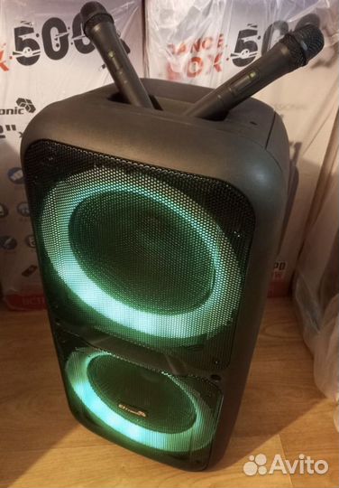 Беспроводная колонка 800вт / 2 микро/ bluetooth