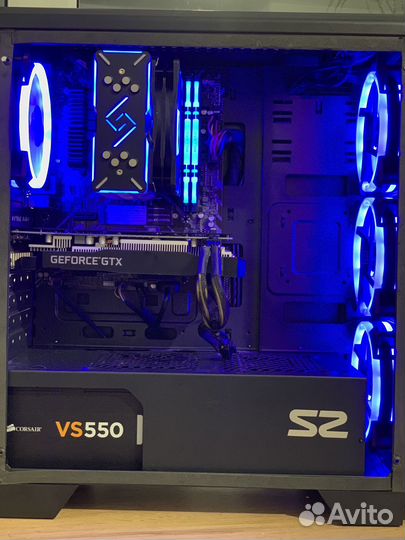 Игровой пк Ryzen 5 3600/1660S/16gb/m2