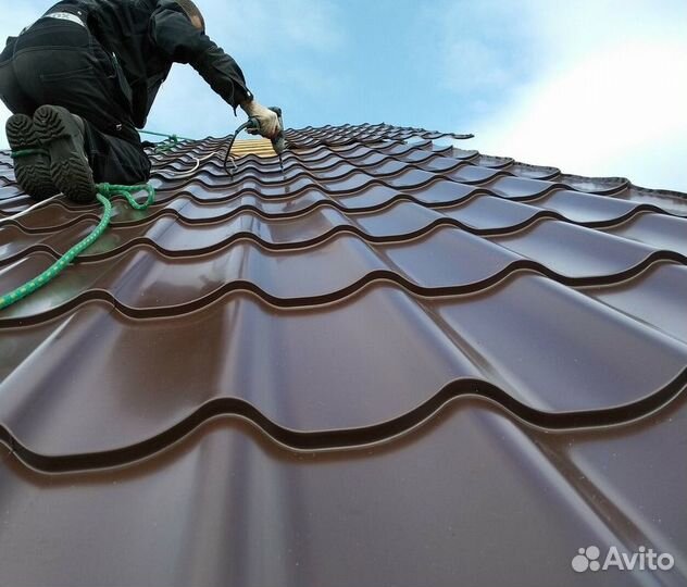 Кровля из металлочерепицы под ключ