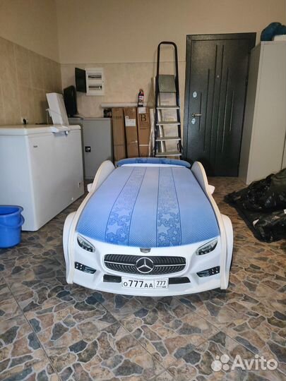 Кровать детская Mebelev машина Mercedes полиция