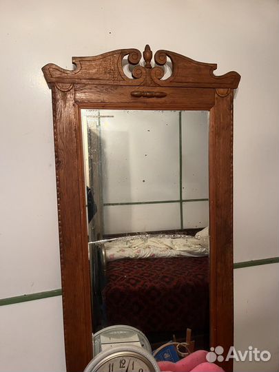 Зеркало трюмо с тумбой старинное антиквариат