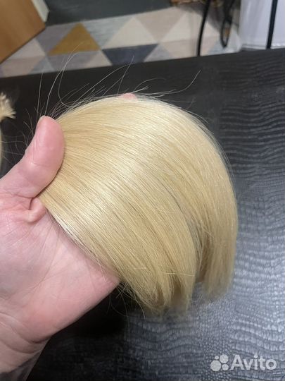Волосы для наращивания блонд 45 см