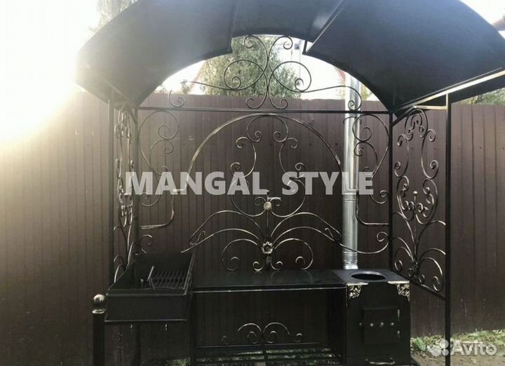 Мангал с крышей