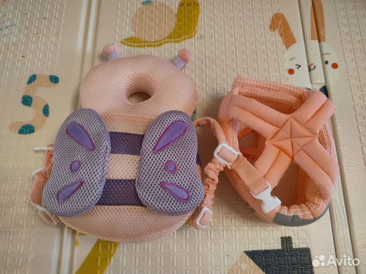 Шлем и рюкзак защитный для малышей, гамак