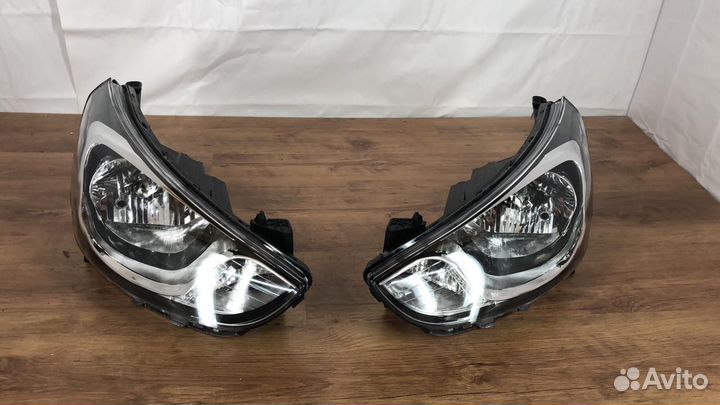 Фары передние Hyundai solaris 2011-2014