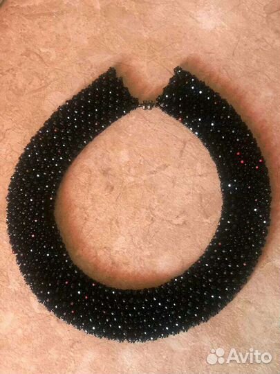 Воротник из бисера