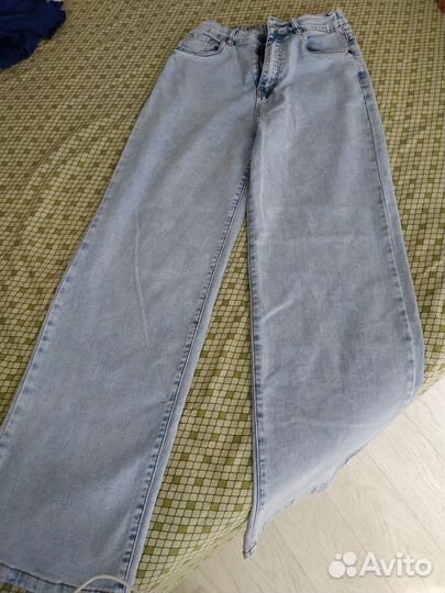 Джинсы женские широкие 46 размер
