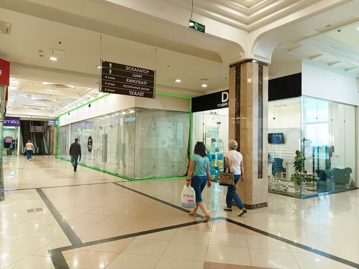 Торговая площадь, 168 м² в ТЦ 