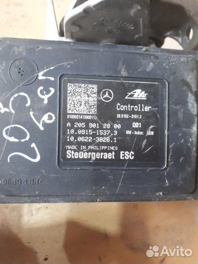 Блок ABS,ABR,ESC мерседес 205