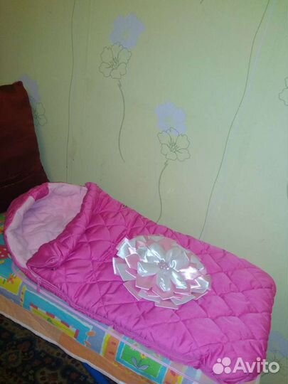 Конверт на выписку для девочки весна осень