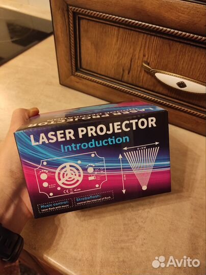 Новый лазерный проектор, светомузыка