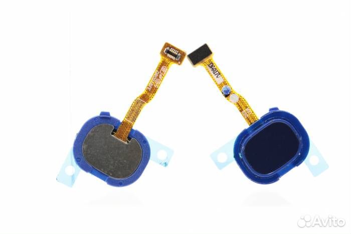 Шлейф Samsung M215F (M21) сканер отпечатка Синий