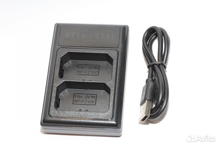 Зарядное устройство двойное для Sony NP FZ100 USB