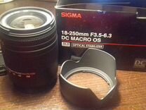 Объектив Sigma 18-250 mm F3.5-6.3 DC macro OS