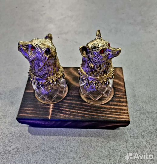 Стопки -перевертыши хрустальные
