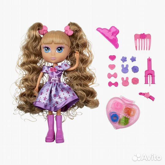 Кукла со съёмными волосами и деталями укладки