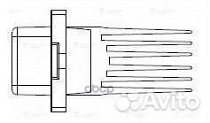 Резистор вентилятора отопителя LFR0814 luzar