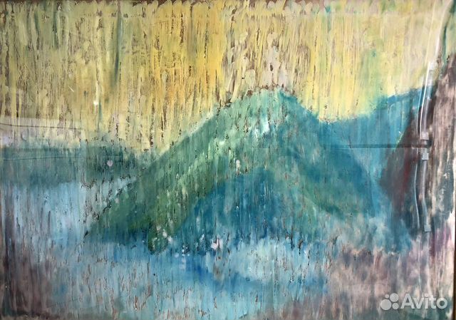 Картина маслом горный пейзаж