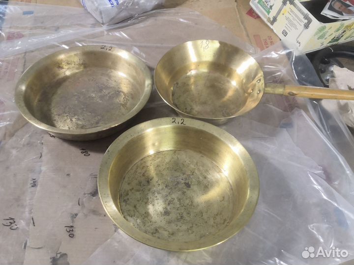 Тазы латуно-медные