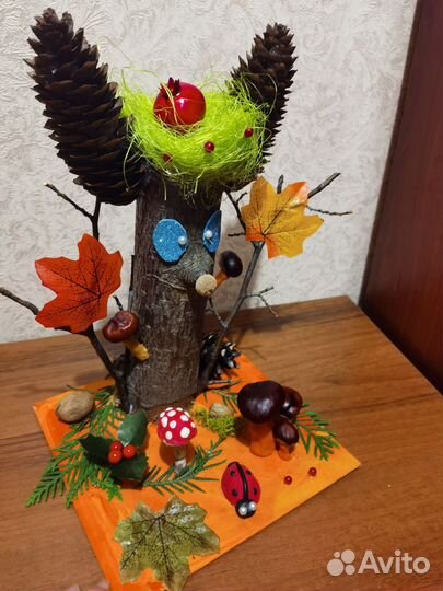 Поделка осенняя. В сад или школу. в наличии