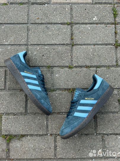 Кроссовки adidas spezial Moscow navy blue замш 44