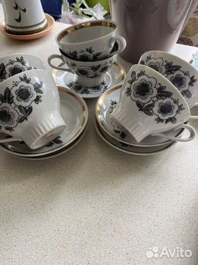 Чашки с блюдцами СССР цена за все