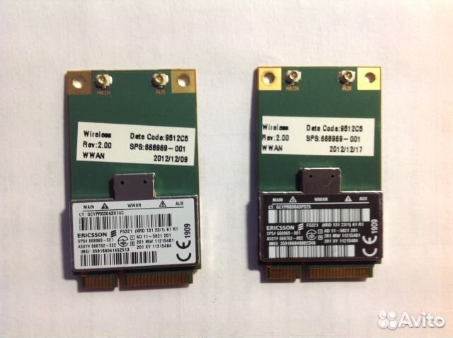 Wwan 3G/GPS modem Ericsson F5321